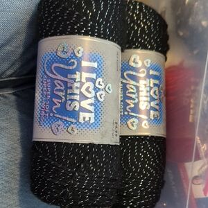Black and Silver Yarn Bundle
